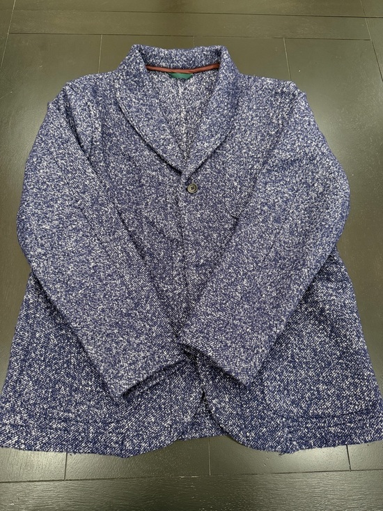 Bonobos Other - Bonobos Navy and White Marled Knit Cardigan Sports Coat
